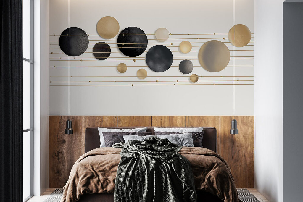 Golden circles on lines — interior 3