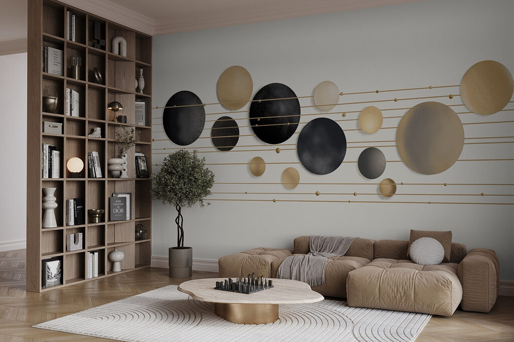 Golden circles on lines — interior 4