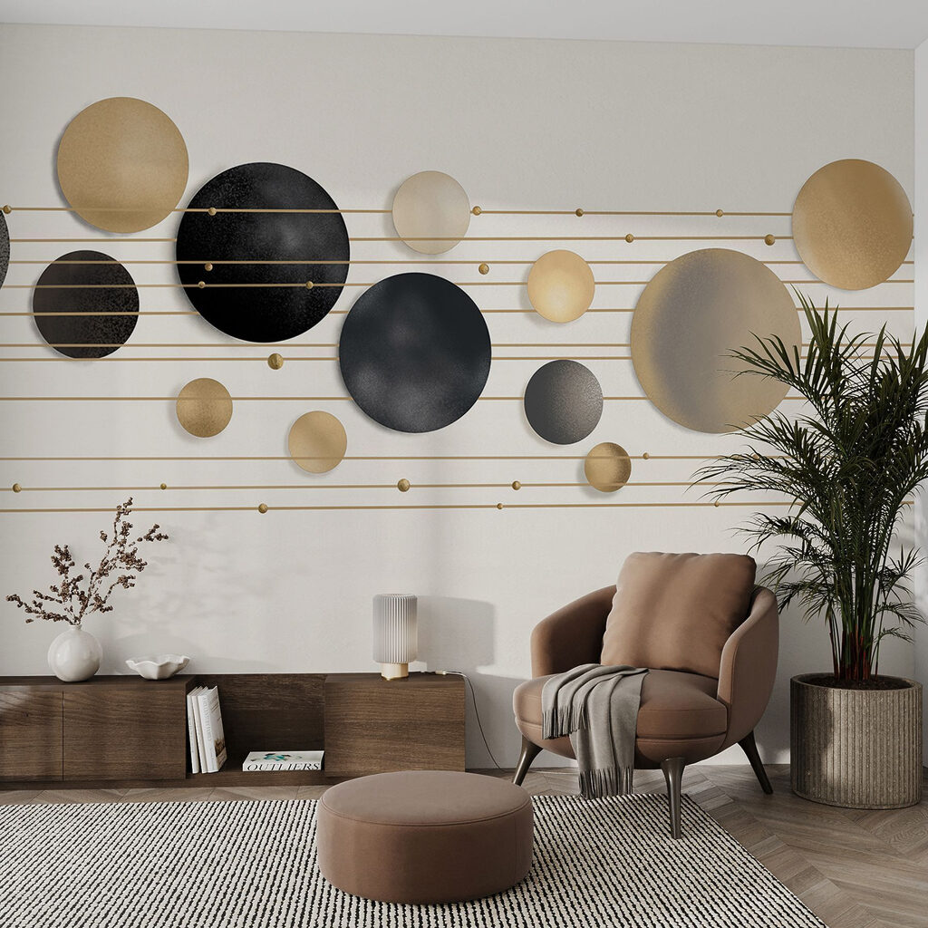 Golden circles on lines — interior 5