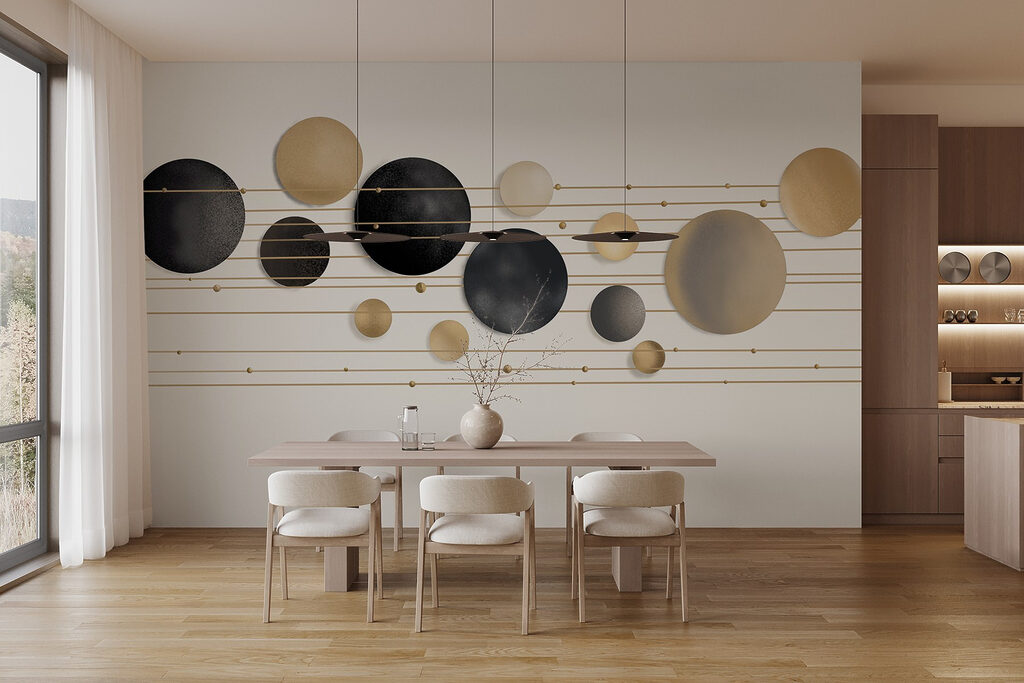 Golden circles on lines — interior 6