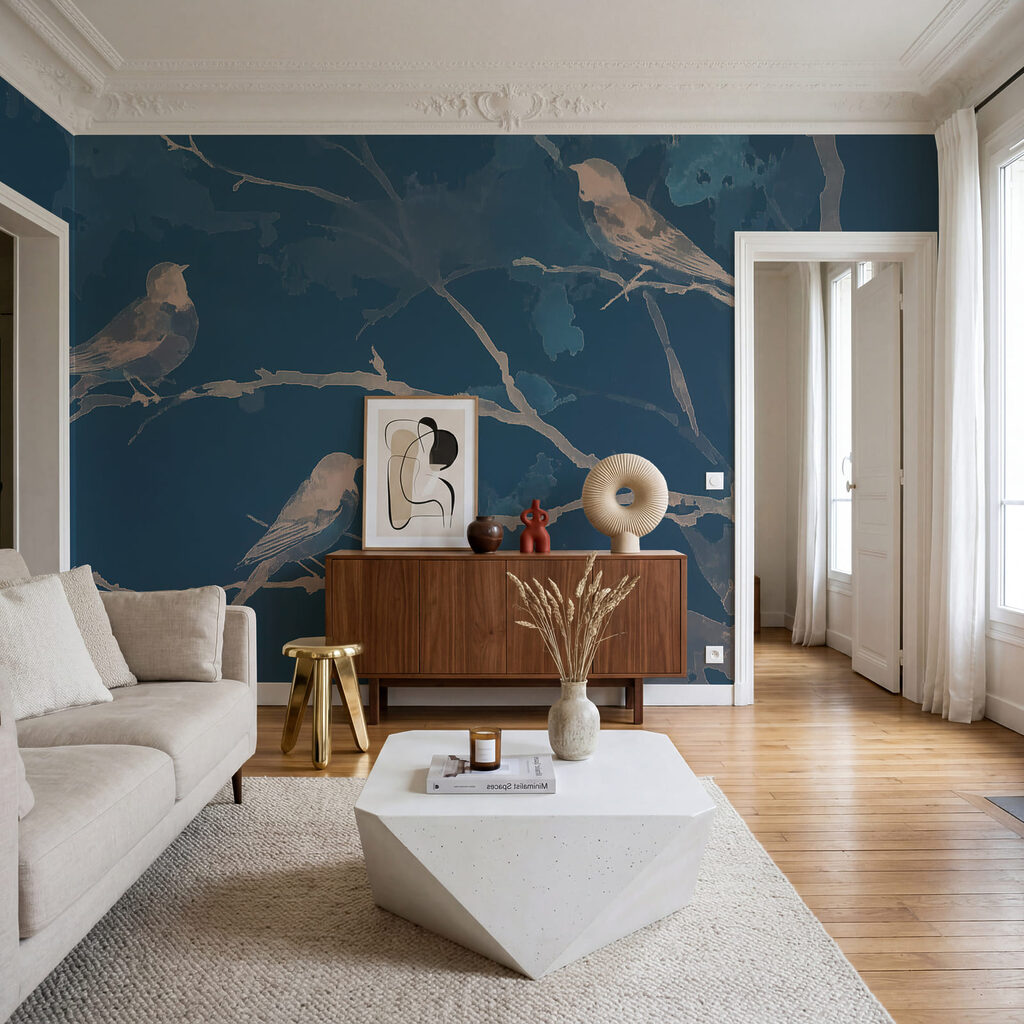 Birds on Leafy Branches — interior 1