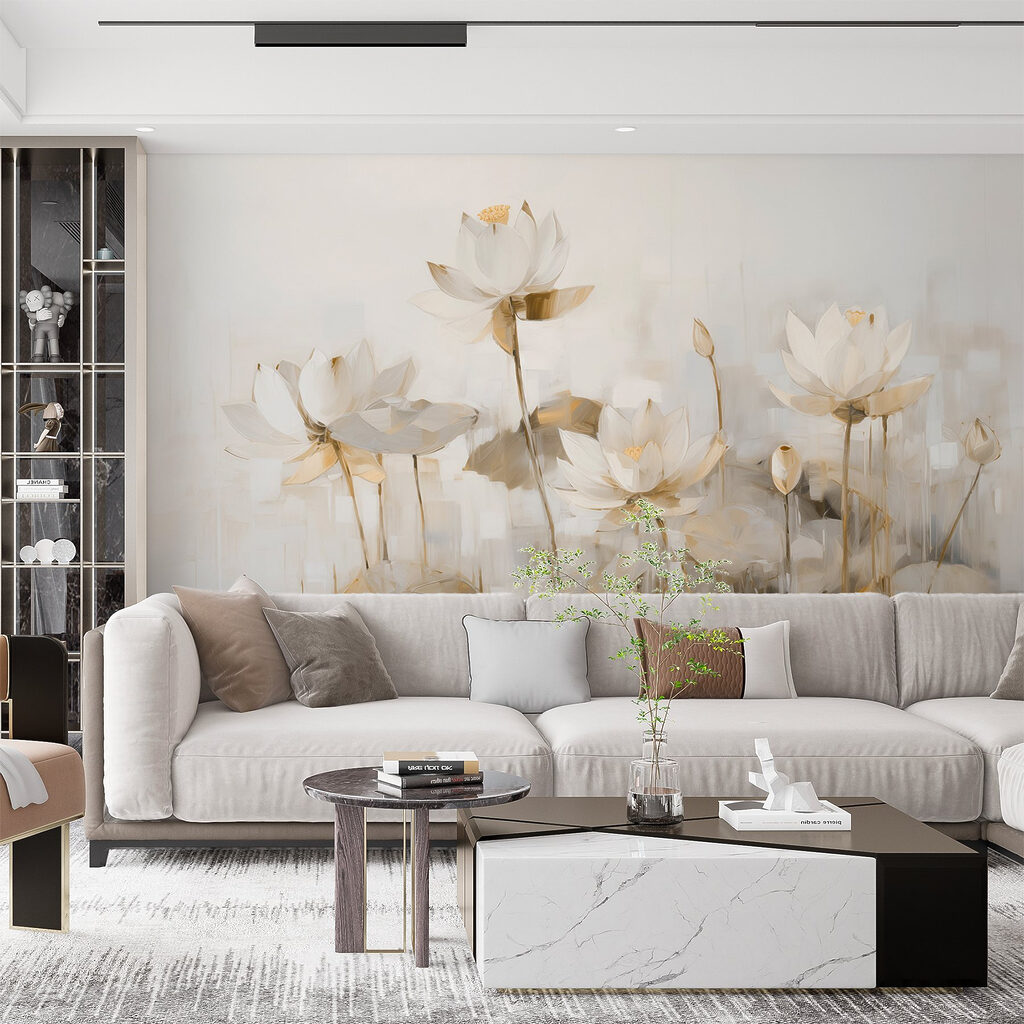 Lotus in Painted Mist — interior 1