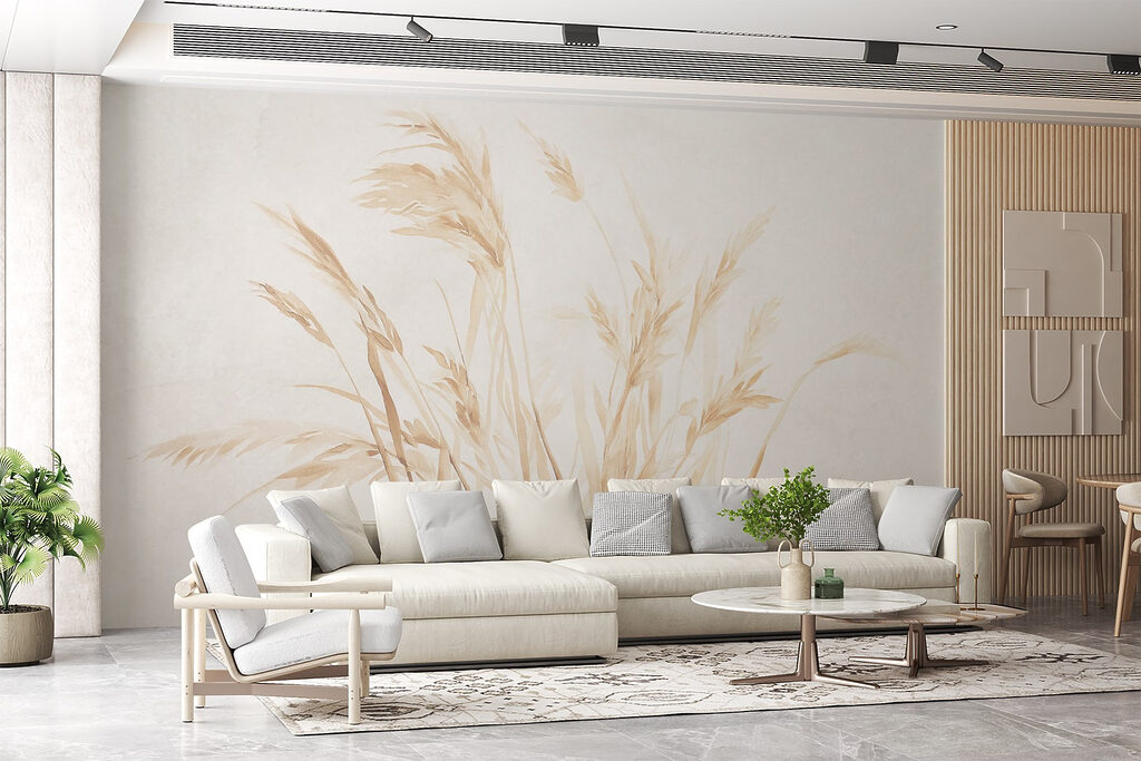 Fine grasses in pencil — interior 3