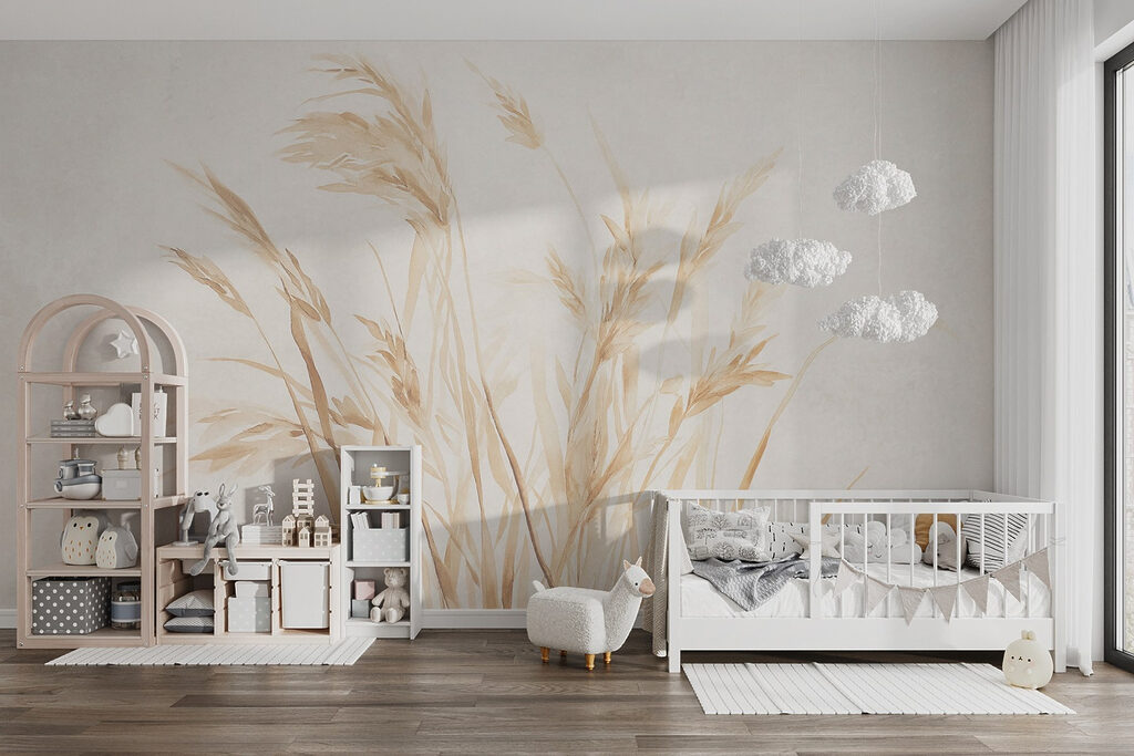 Fine grasses in pencil — interior 4