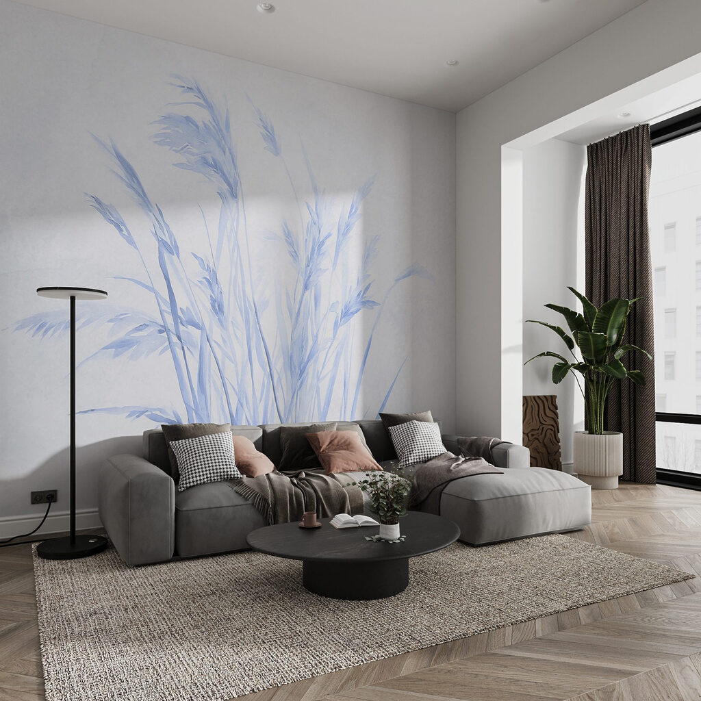 Grasses in Watercolour in an interior