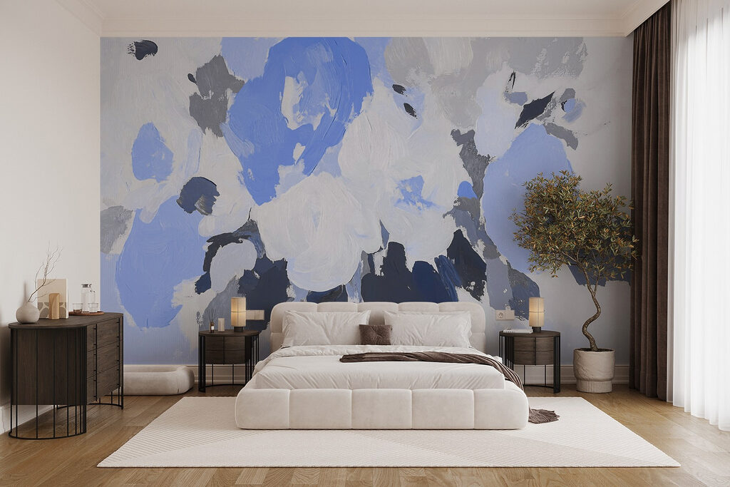 Painted Flower Patches in an interior