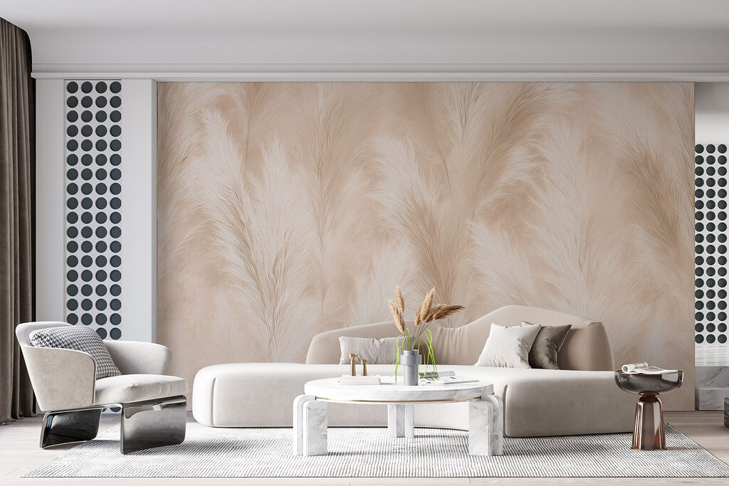 Cream grass plumes — interior 5