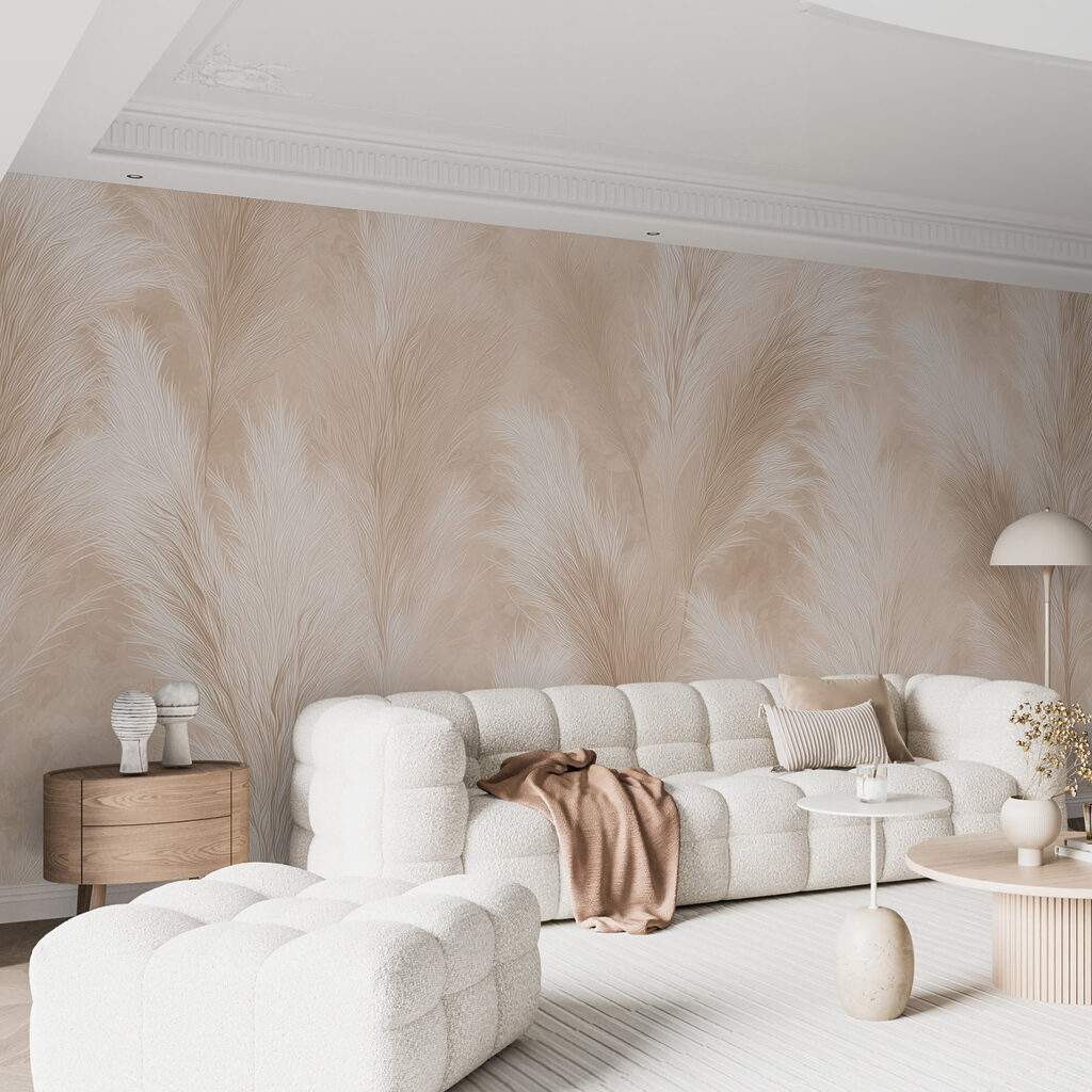 Cream grass plumes — interior 6