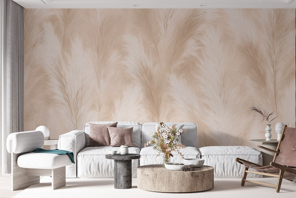 Cream grass plumes — interior 8