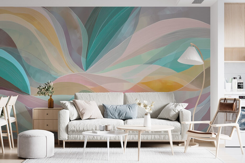 Ribbons of Colour in an interior