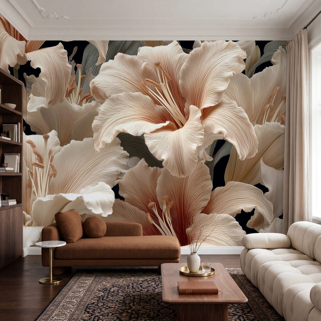 Flowing Lily Petals — interior 1