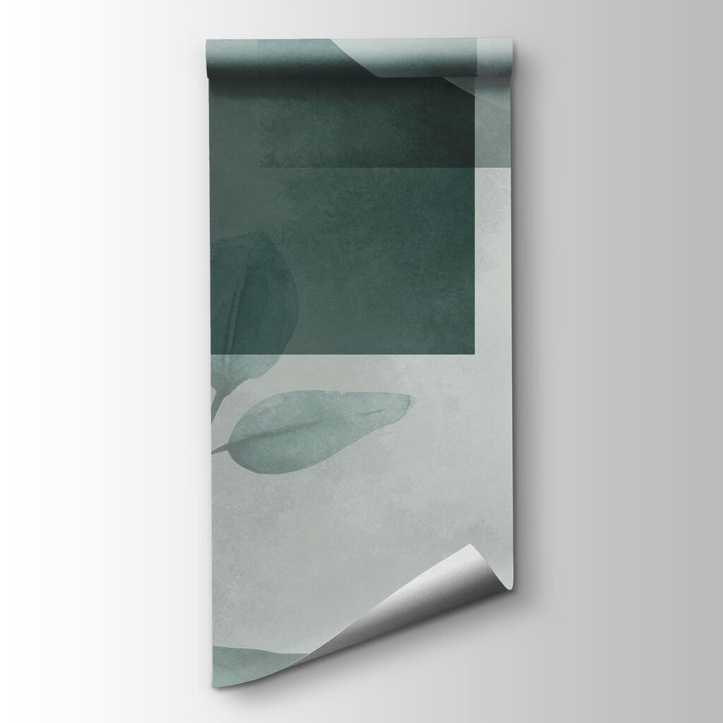 Green shapes with leaves — product view
