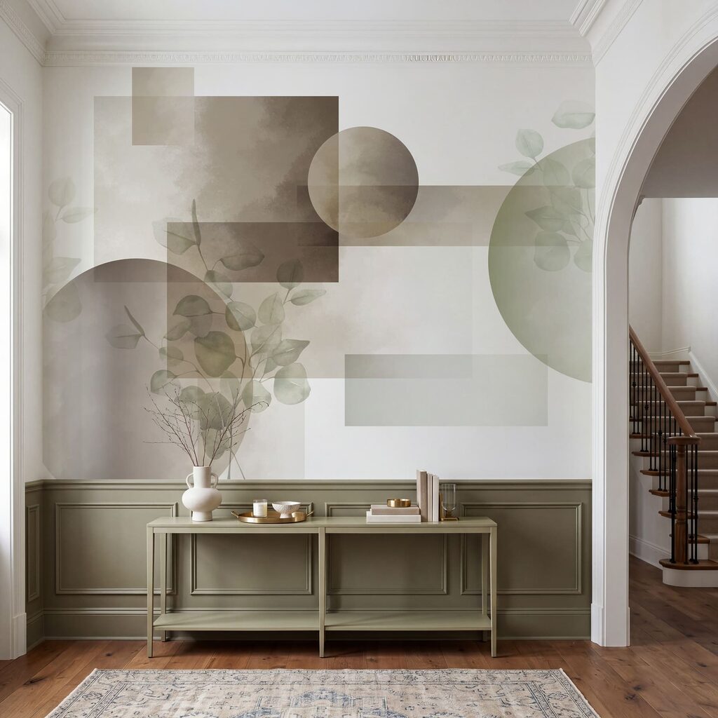 Geometric Botanical Layers in an interior