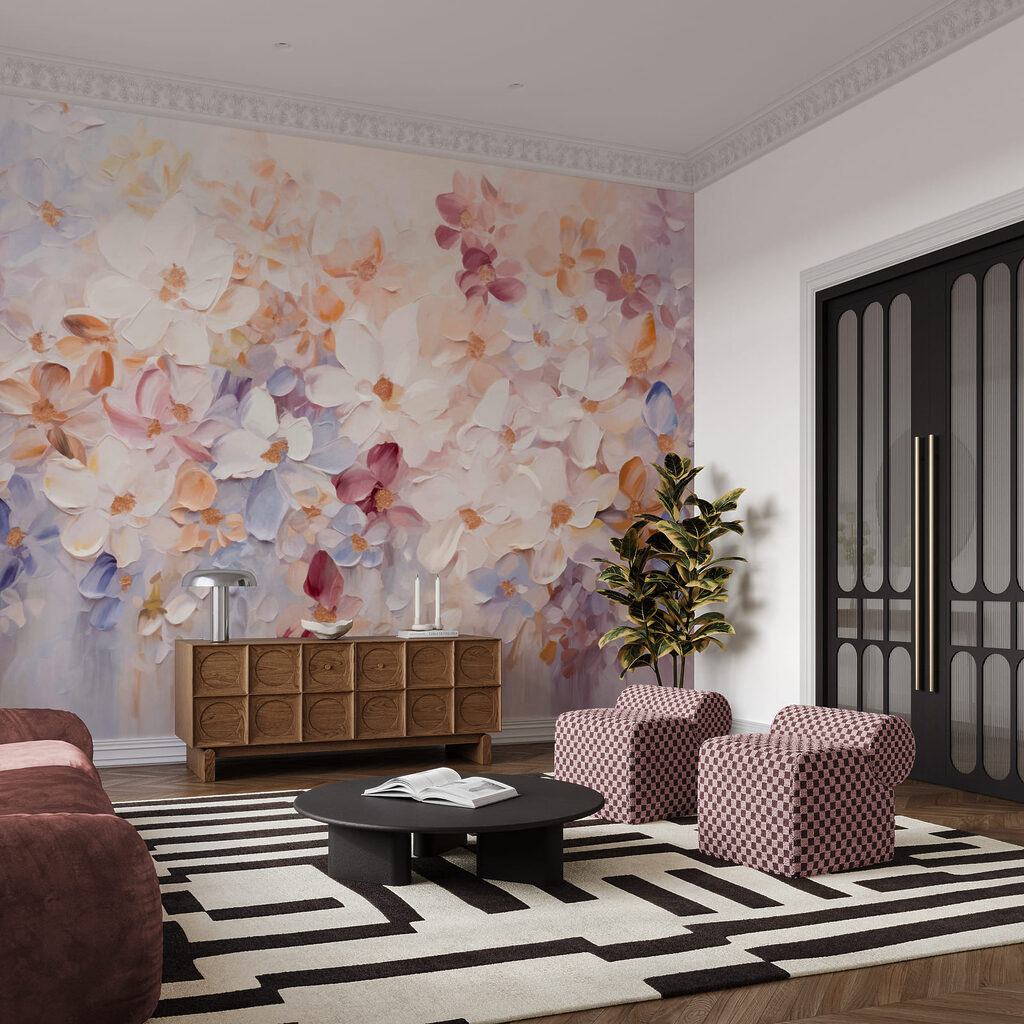 Watercolour Petal Cascade — interior 1