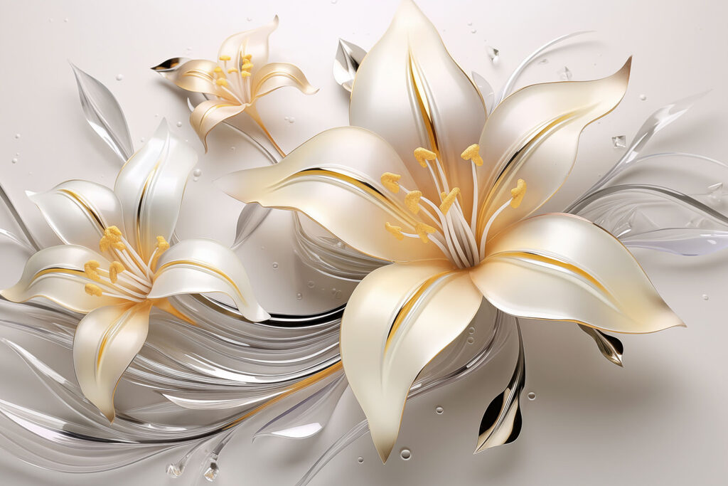 Sculpted Lily Trio — full design
