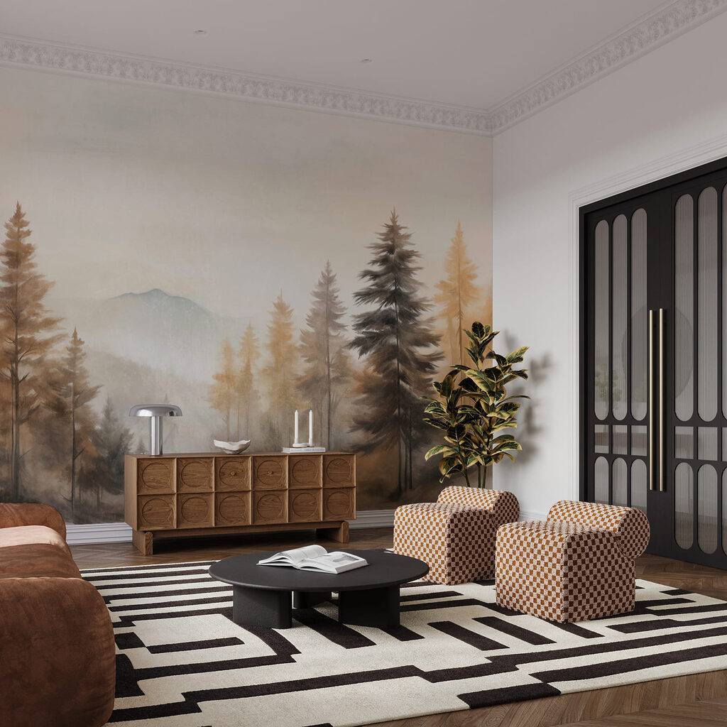 Forest at Daybreak in an interior