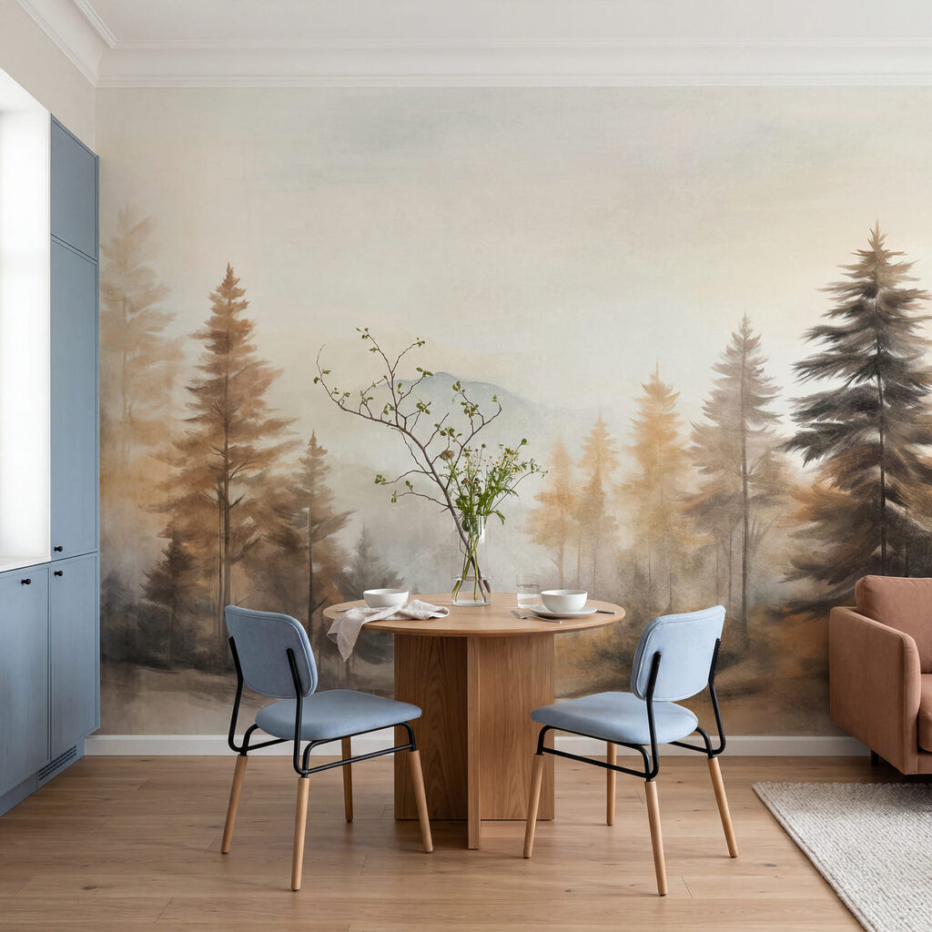 Forest at Daybreak in an interior