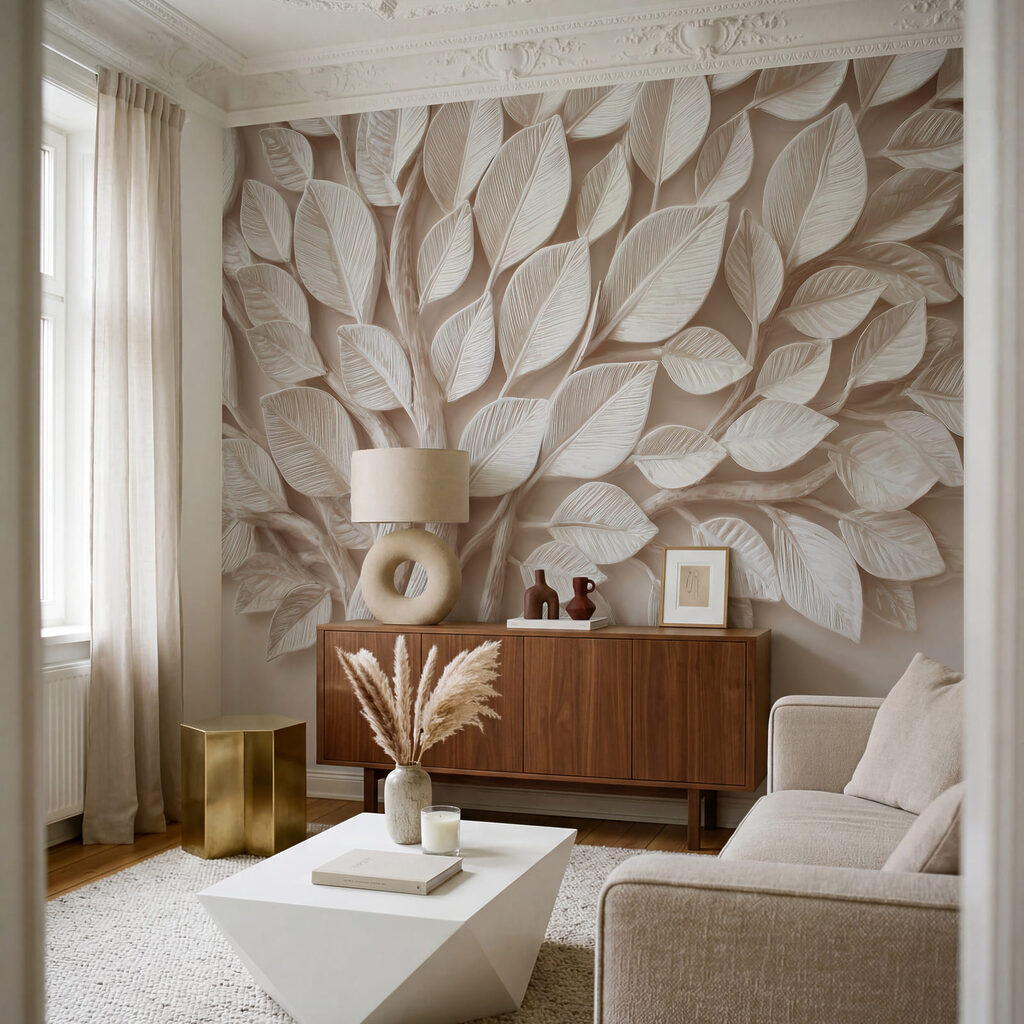 Tree in Relief in an interior