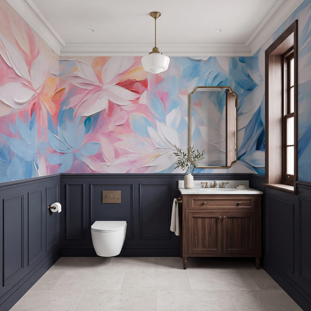 Painterly Leaf Colours in an interior