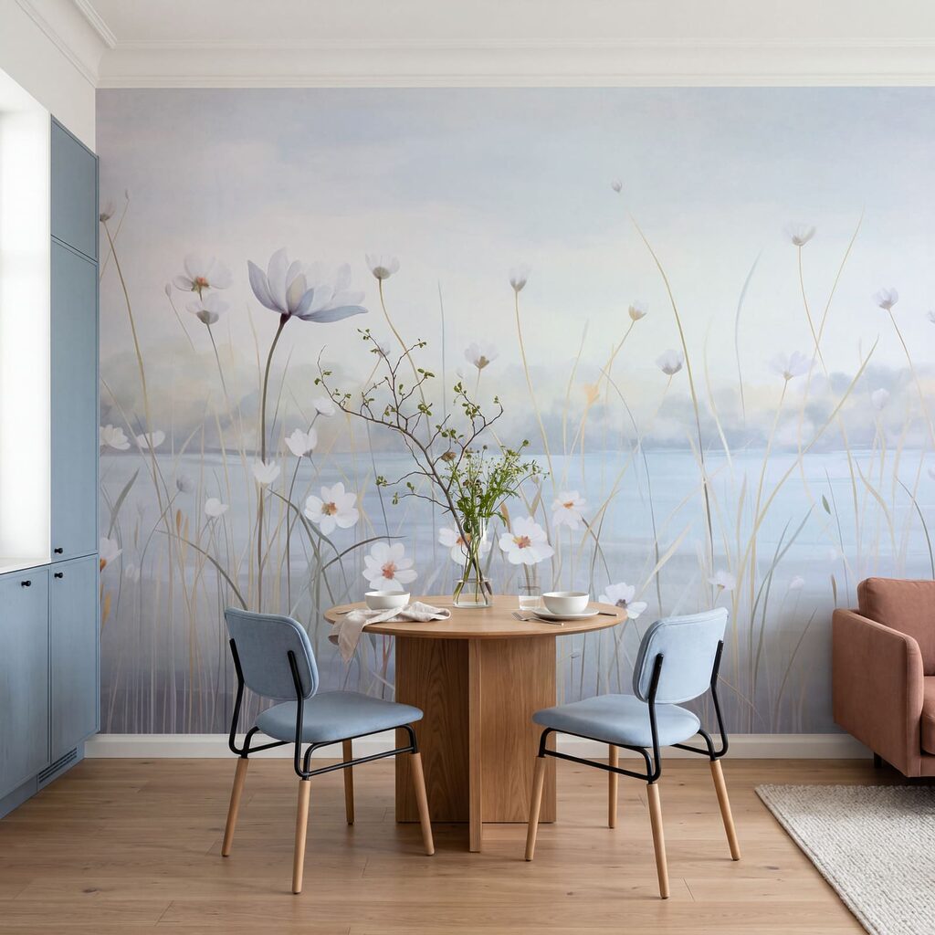 Daisies by the Water in an interior