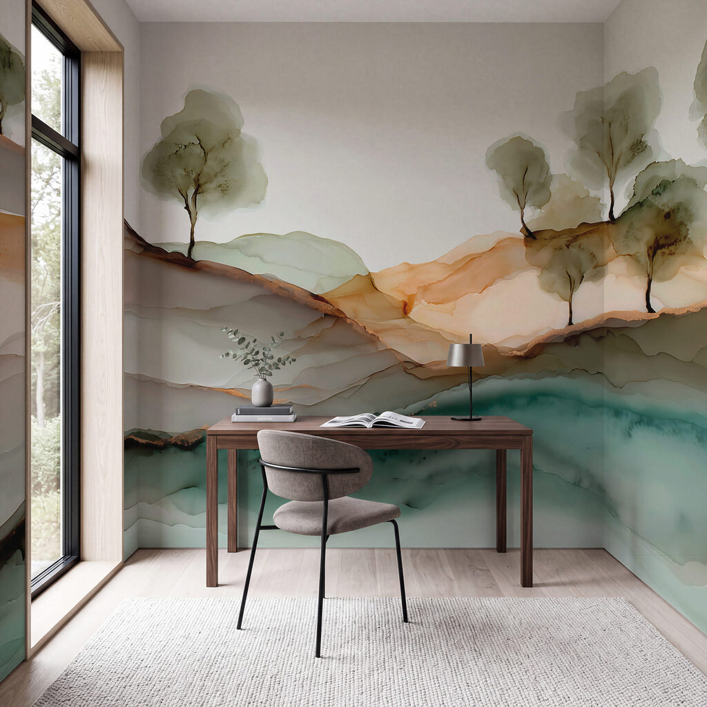 Watercolour Hillside — interior 3