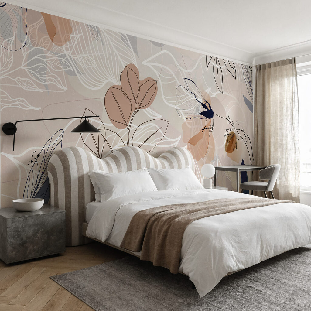 Floral Line Collage — interior 2