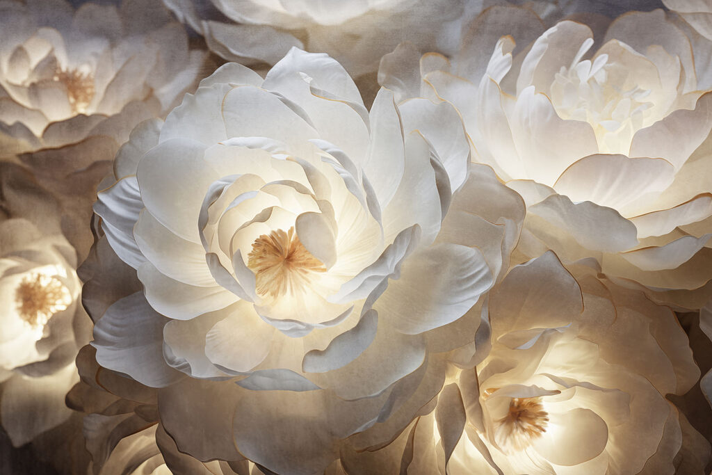 Peonies Aglow — full design