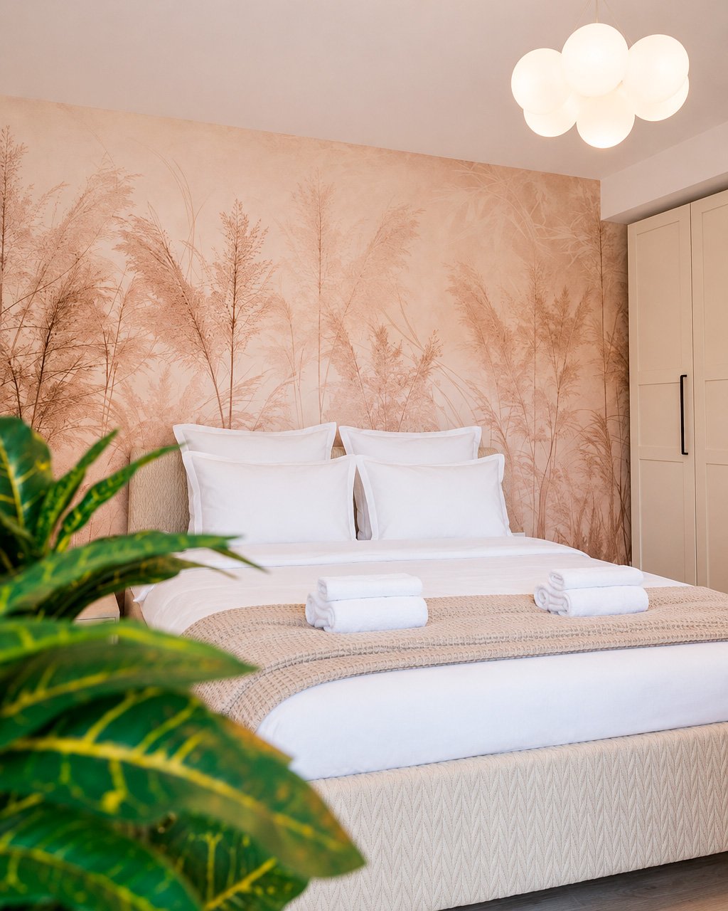 A customer’s room with a wall mural, photo 30 of 48