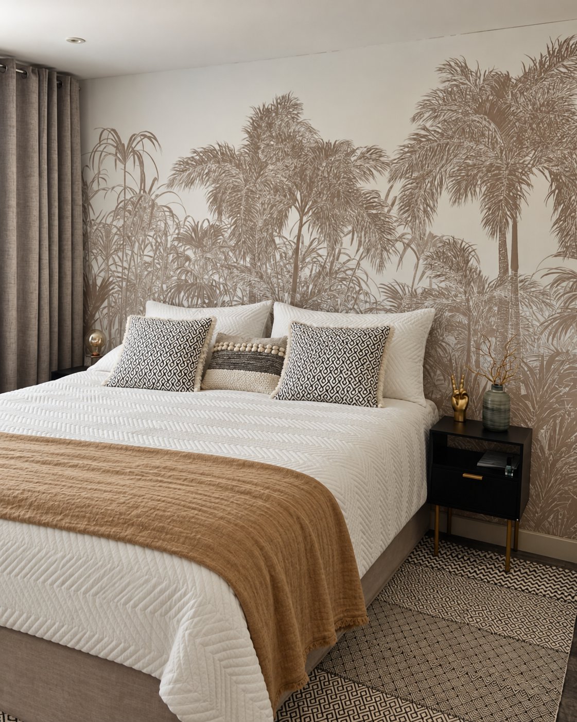 A customer’s room with a wall mural, photo 48 of 48